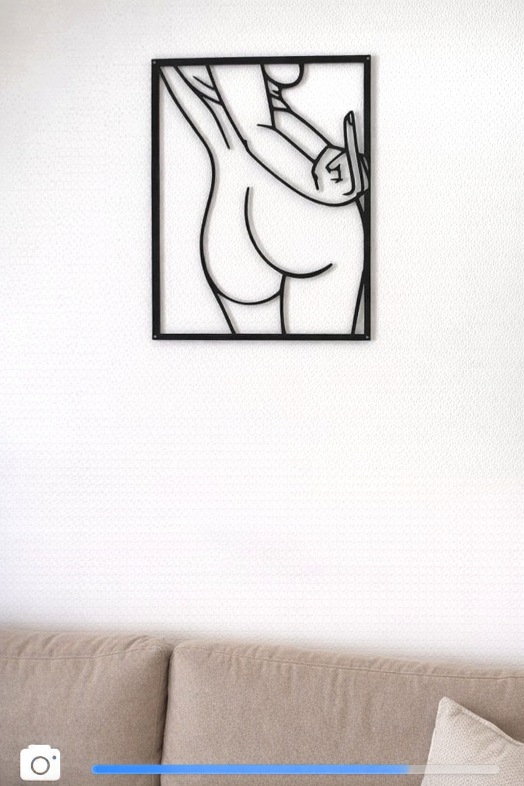 Minimalist Middle Finger Line Art – Bold Wall Decor