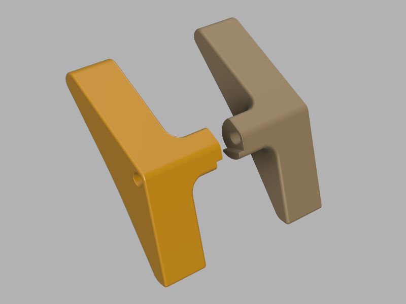 Miniatura 8 do modelo 3D Creality Space Pi Plus Hinge Stop (Small Version)