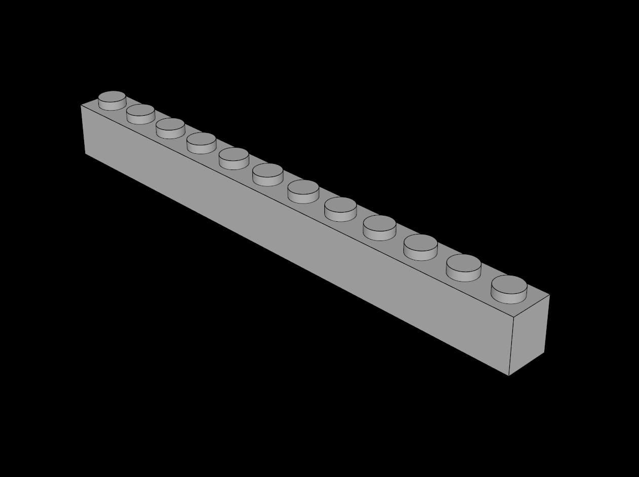 Lego Compatible (6112.dat) Brick  1 x 12