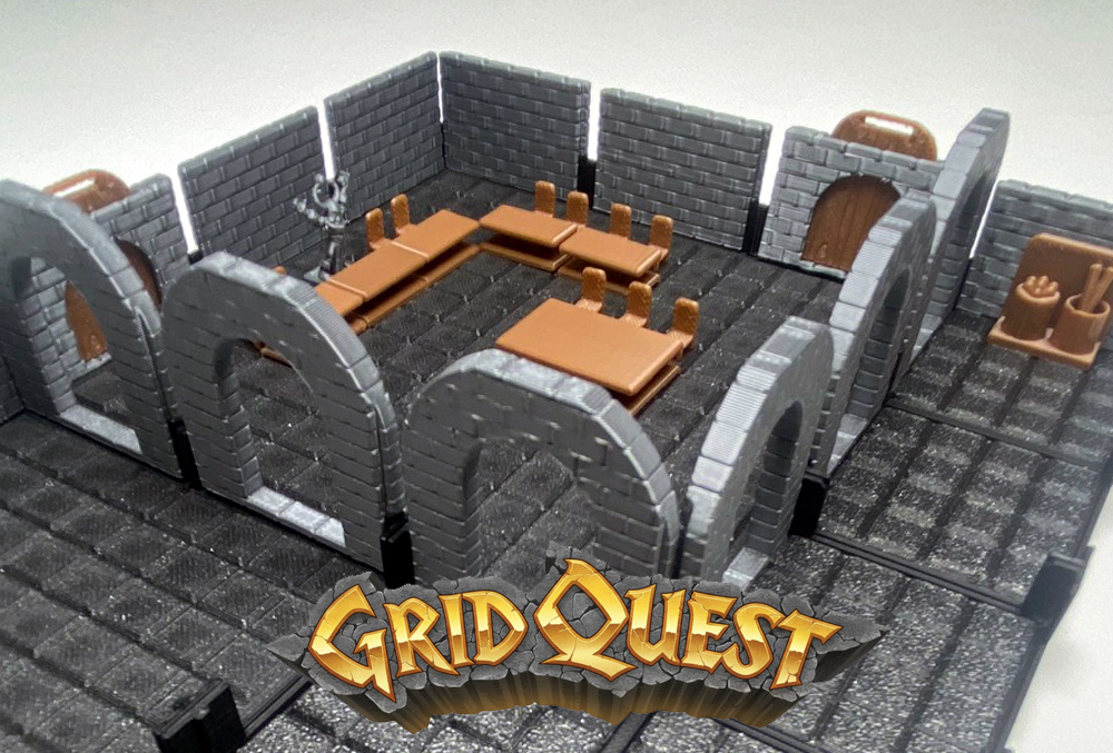 GridQuest THRONE ROOM SET (The Gridfinity Game)