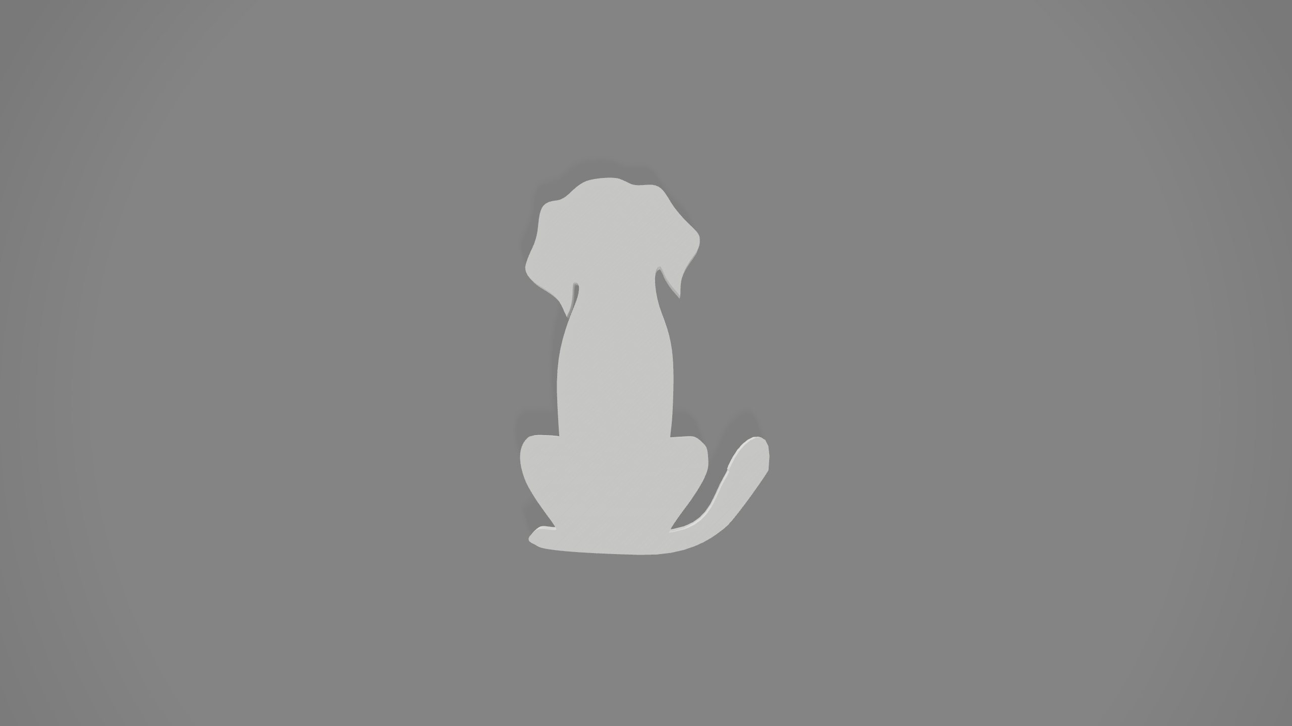 Dog silhouette