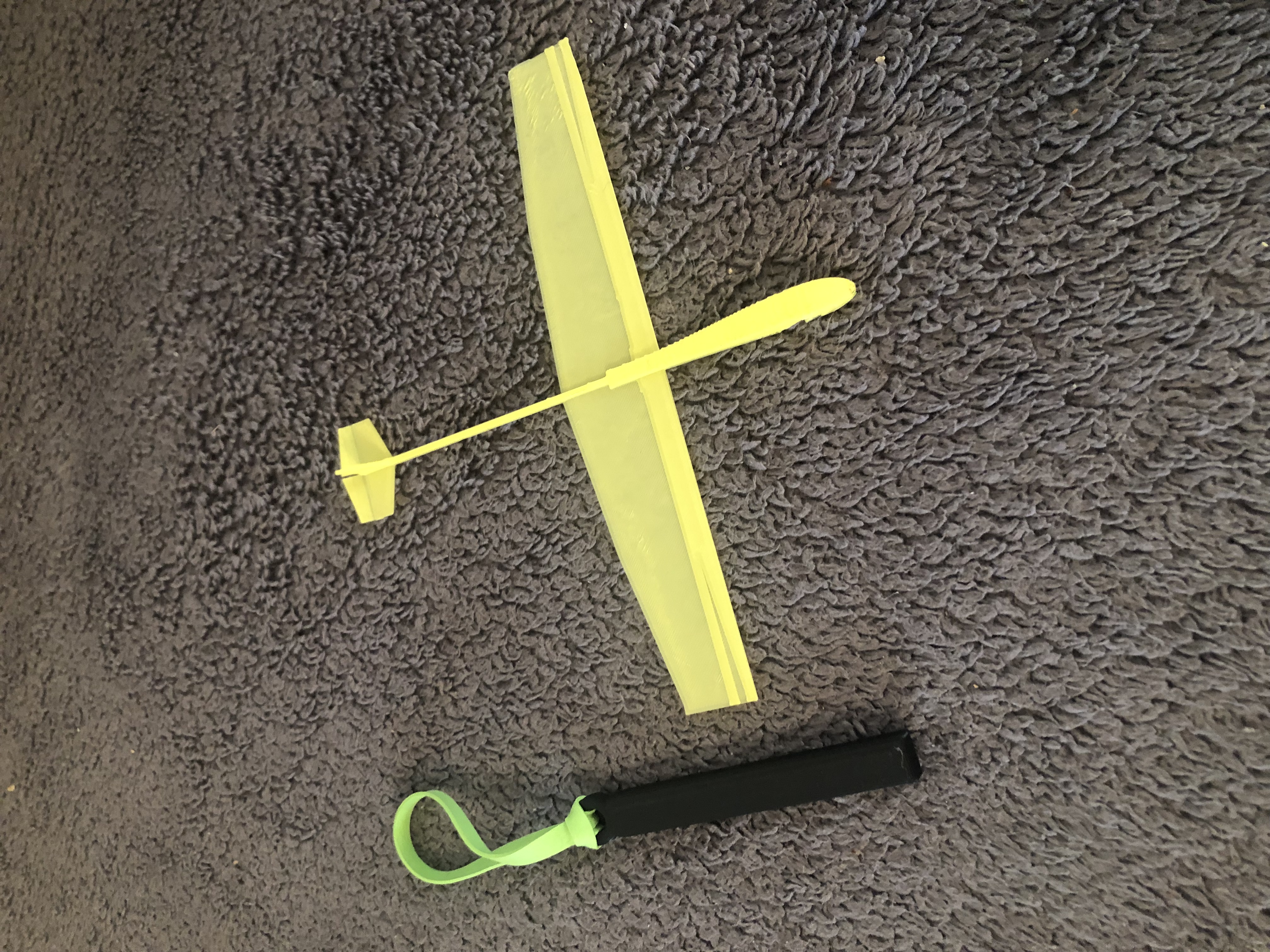 Rubber Band Glider with Bigger Wings and Flies Better! 3D model thumbnail