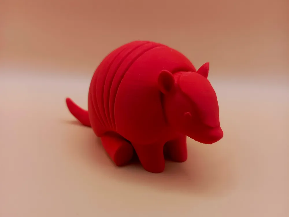 Smooth Chibi Armadillo Sculpture