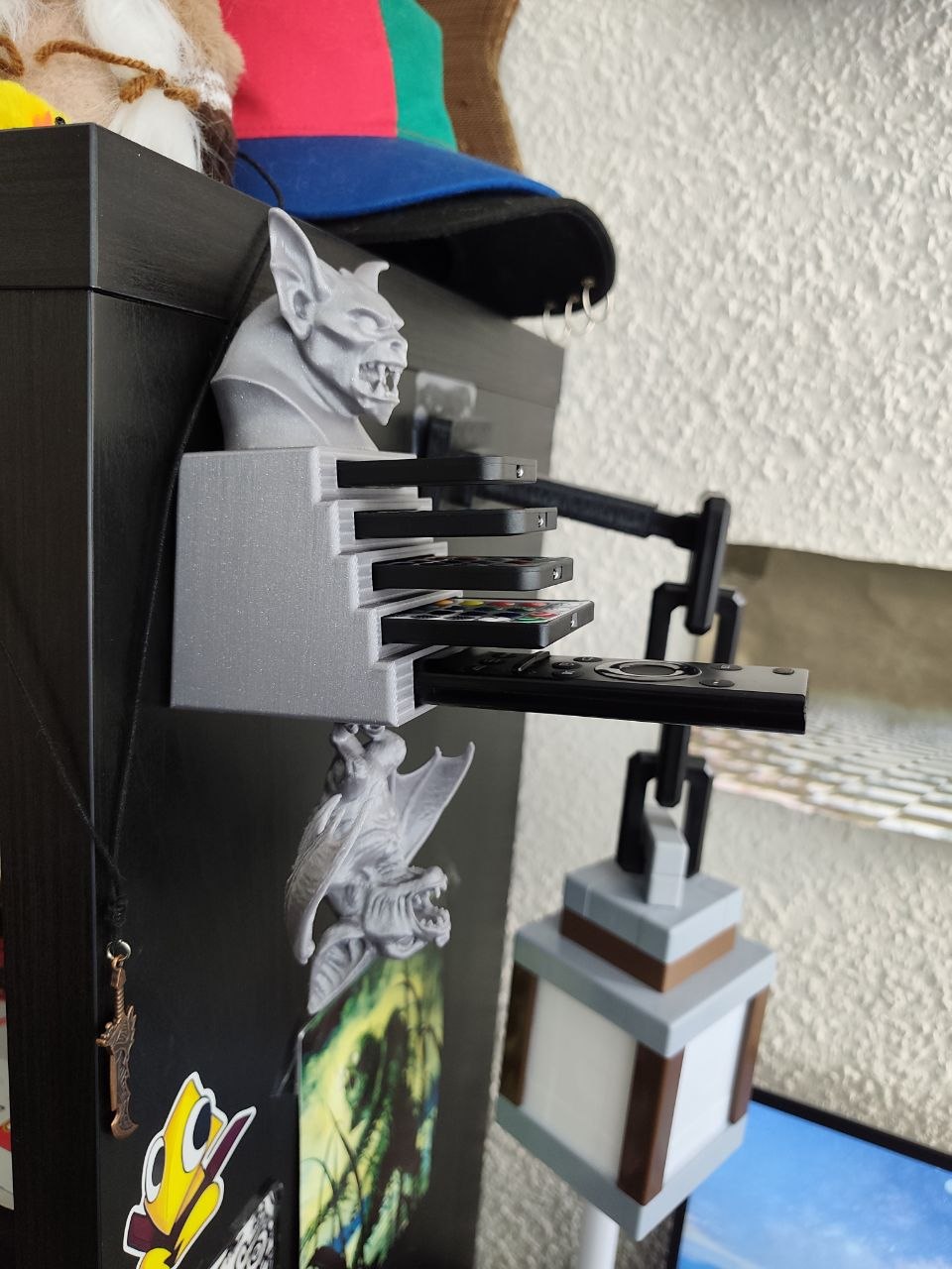 remote holder designed in a dark fantasy