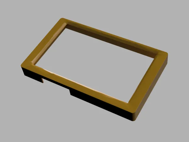 Display cover with bigger chamfers