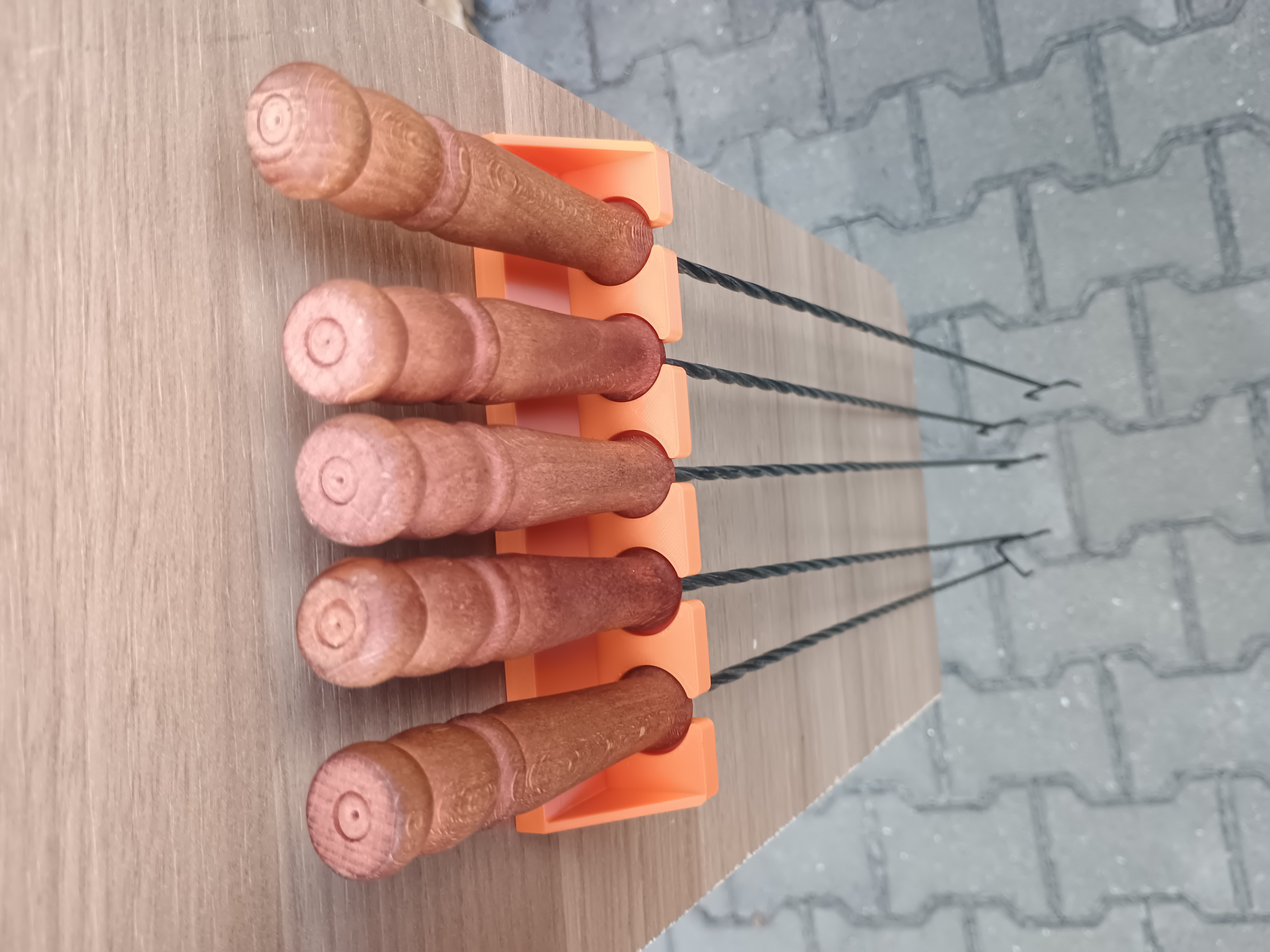 Roasting fork holder
