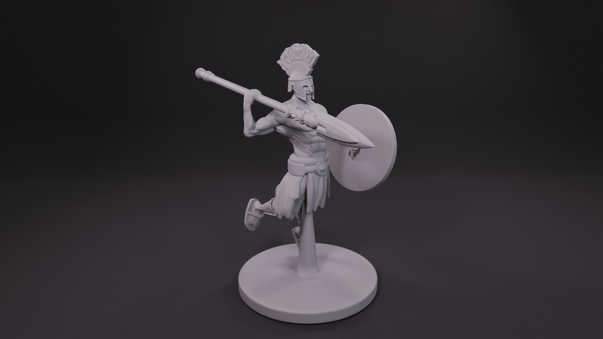 Spartan (Male Human shield and spear character)