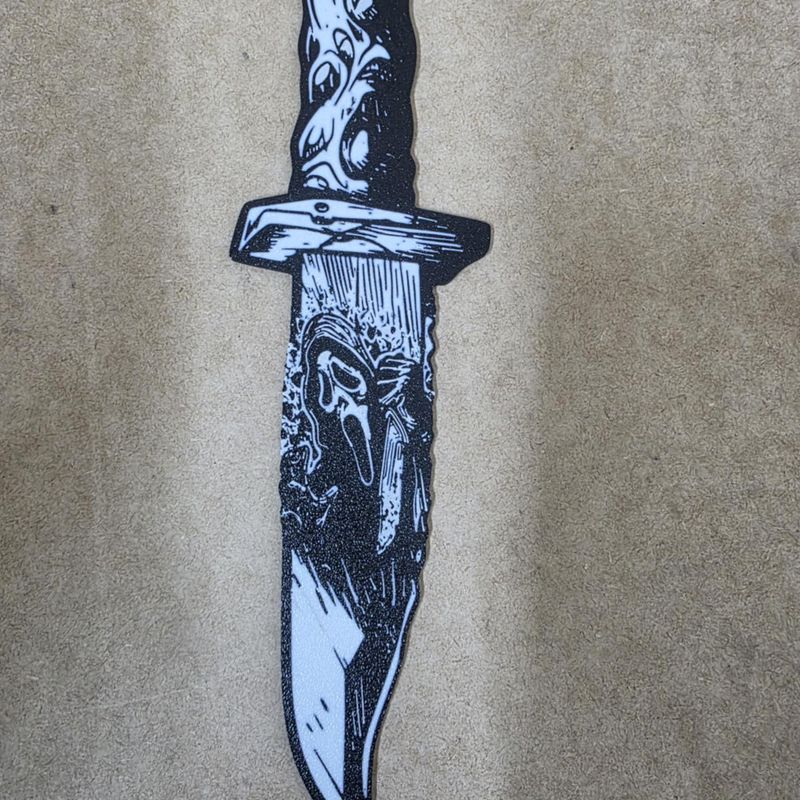 Ghost face Knife, Dagger Graphic Wall Art by 3DToppers | Download free ...