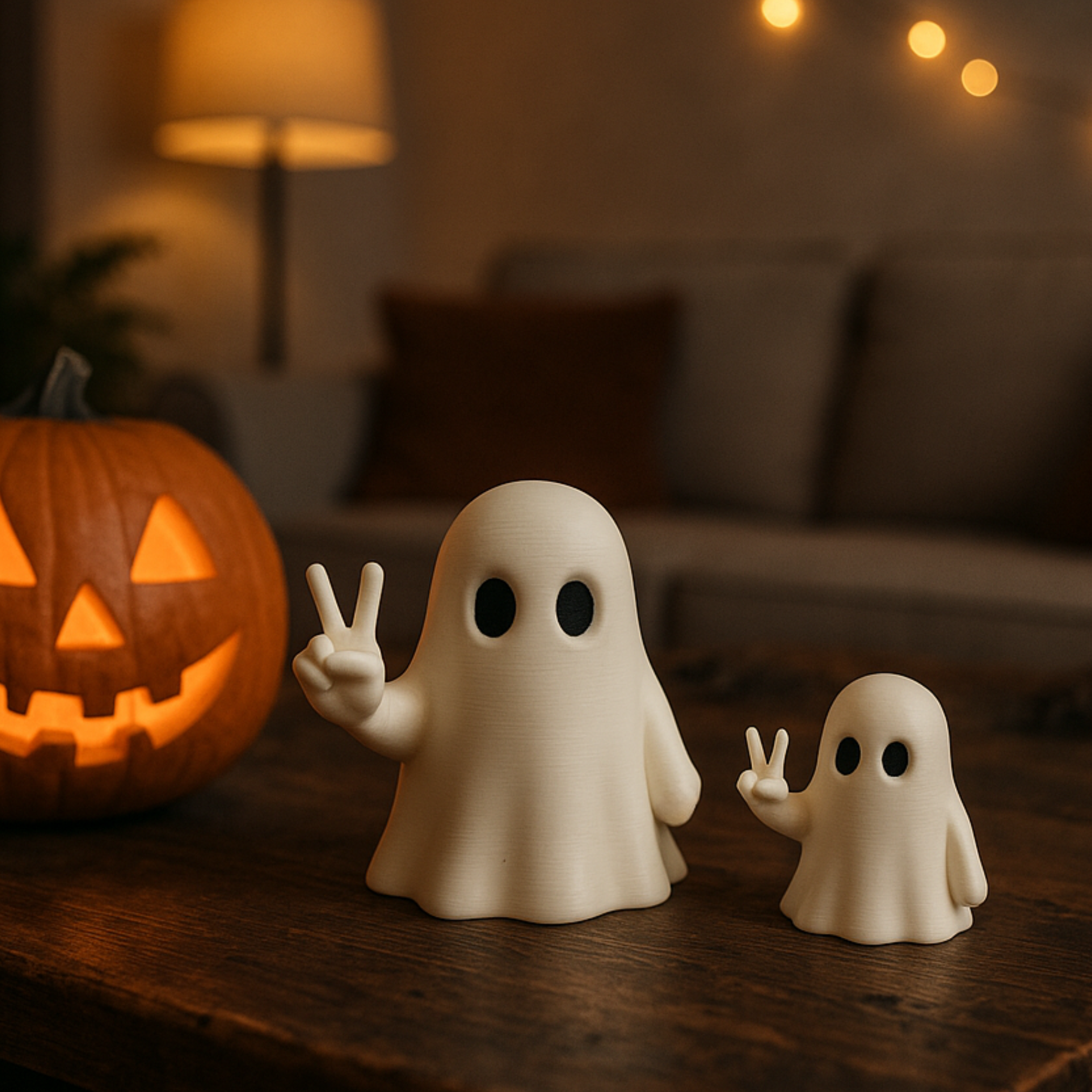 PEACE GHOST (THE FRIENDLY GHOSTS) / HALLOWEEN GHOST DECOR