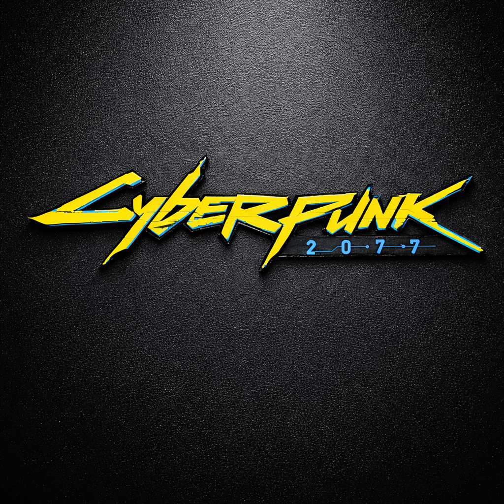 Cyberpunk 2077 Logo – High Detail Multicolor