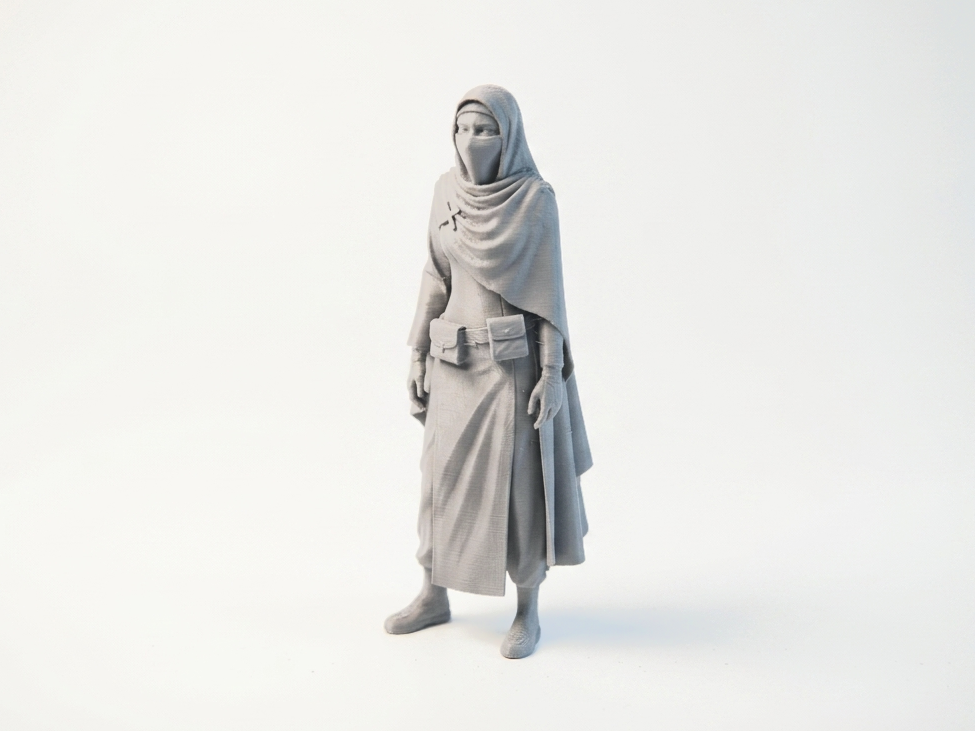 Ninja Nun Figurine Female Character 3D Printable