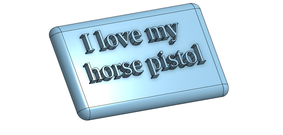 i love my horse pistol