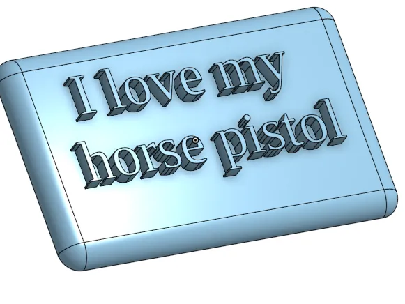 i love my horse pistol