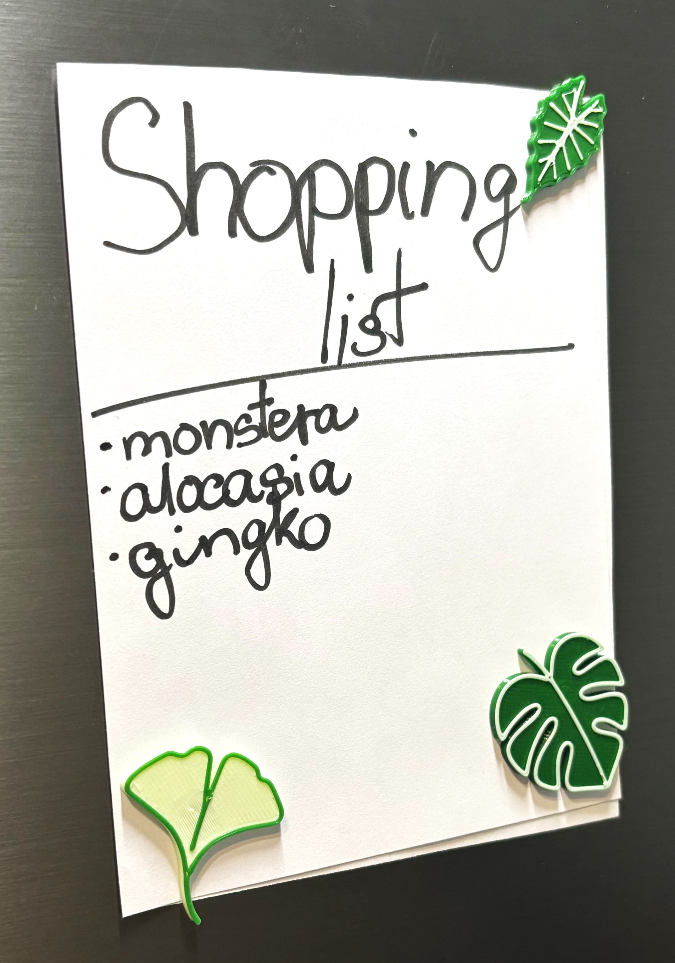 Miniatura 3 do modelo 3D Monstera Leaf Magnet