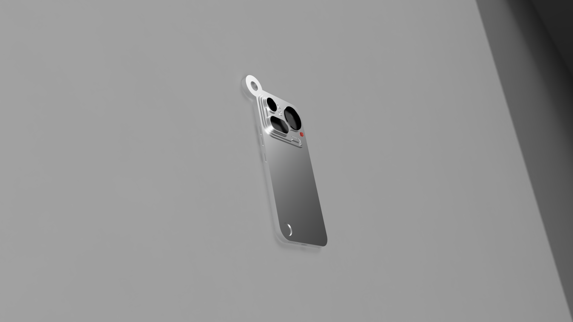 Nothing Phone 4a Pro Keychain 3D model thumbnail