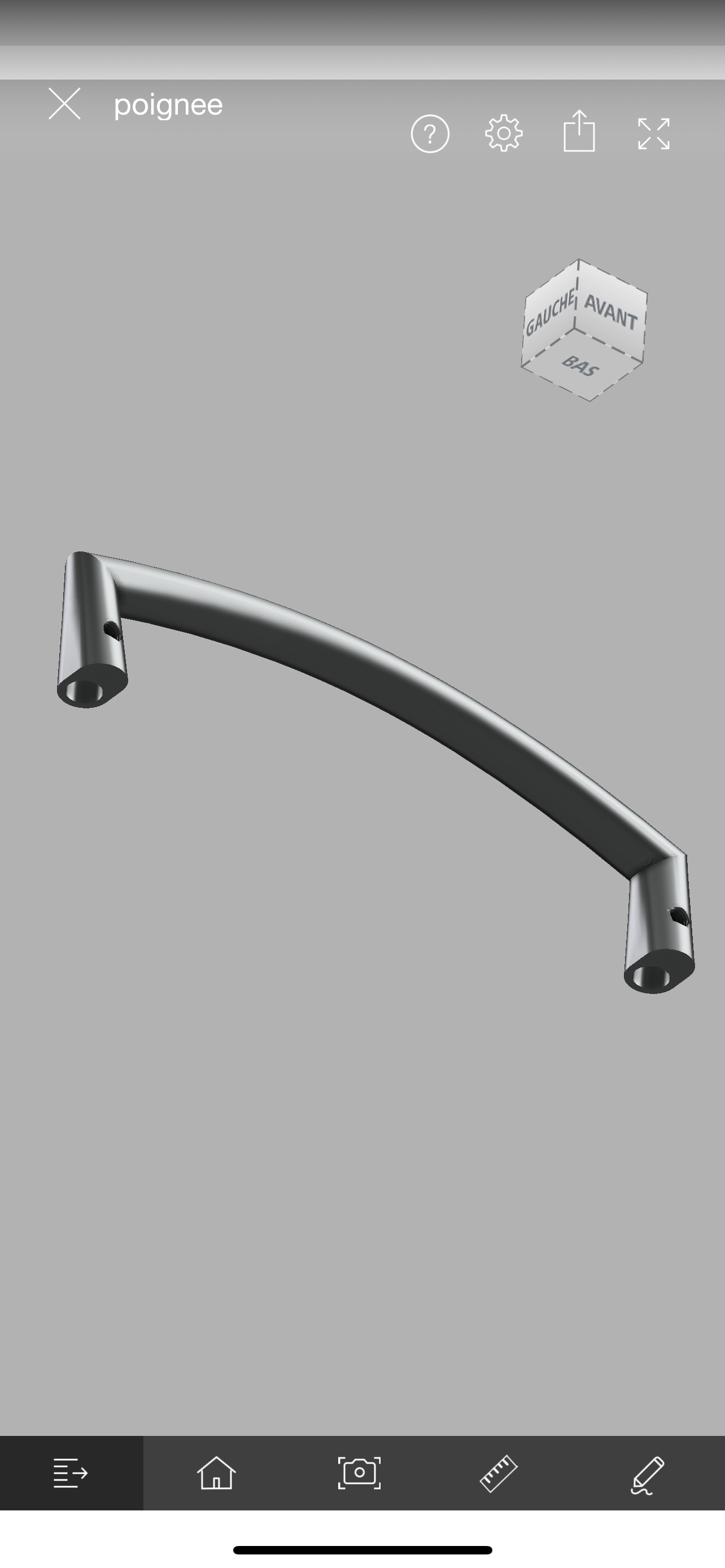 poignée de chaise 130mm