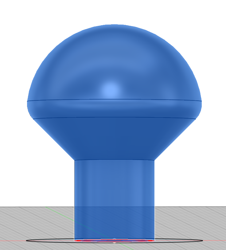 Parametric cupboard knob