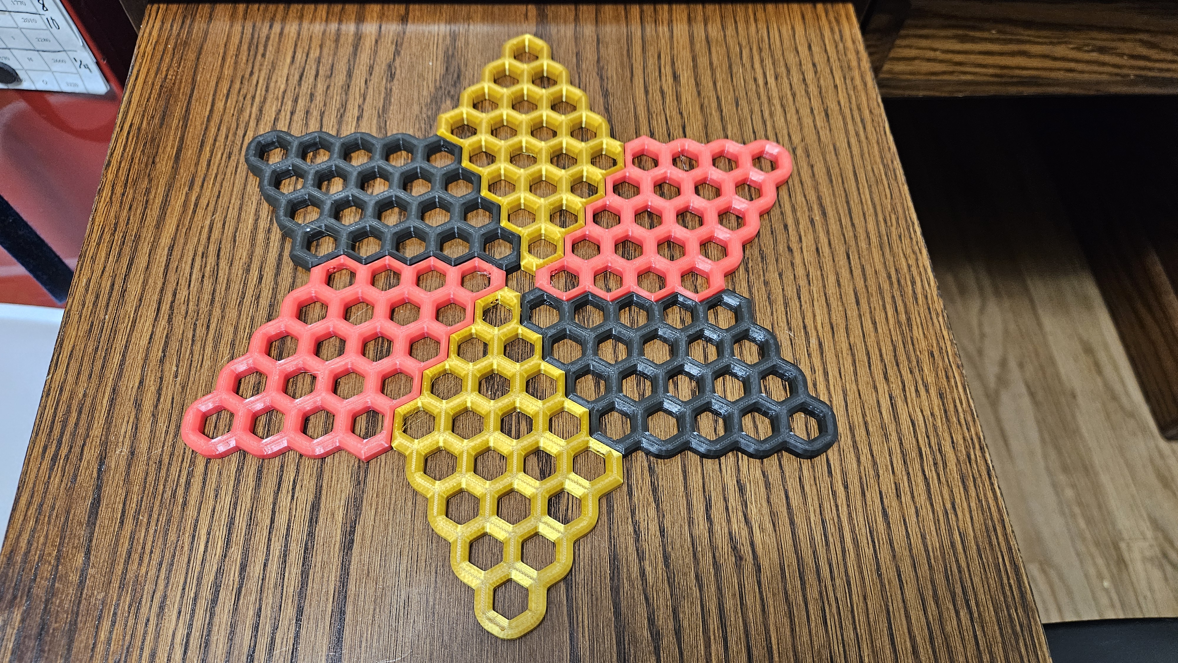 Chinese checkers board, 14mm marbles, portable