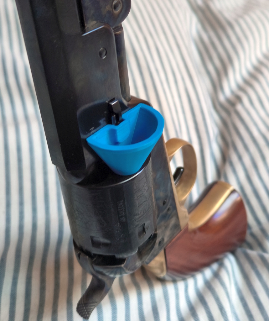 Funnel for loading uberti 1851 black powder revolver