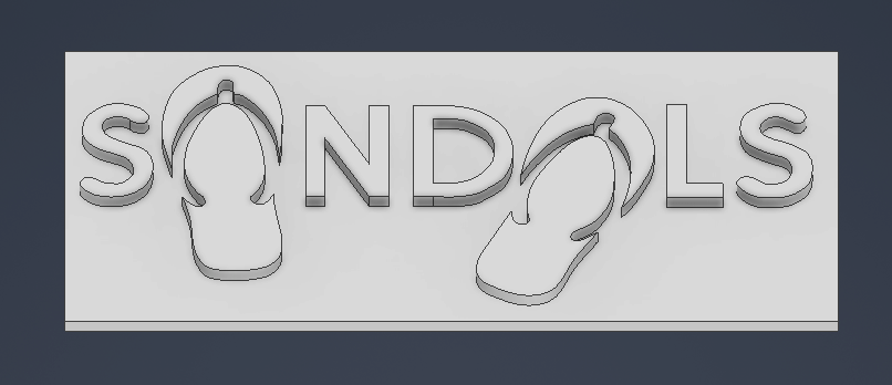 plate with sandals