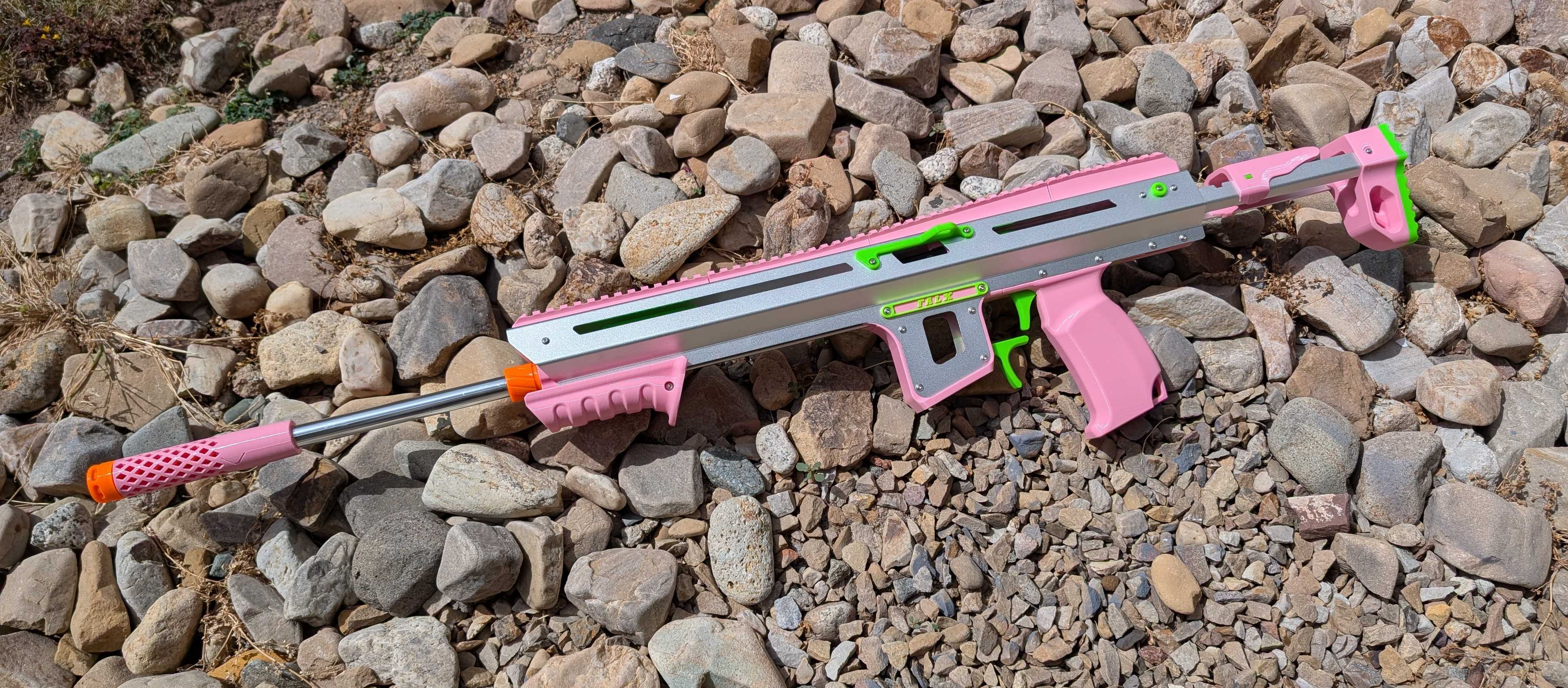 FLP-08 Falx Sheet Metal/Printed Nerf Blaster