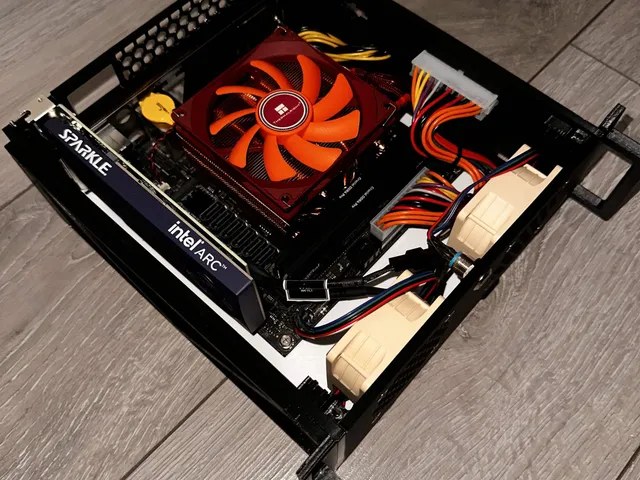 2U 10-Inch Rack Mini-ITX Case — Extended Depth, ATX Passthrough, Dual Fan & Handles (Remix)