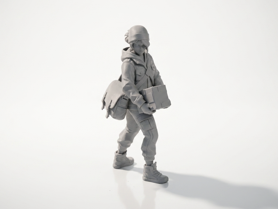 Delivery Girl Figurine Female Character 3D Printable