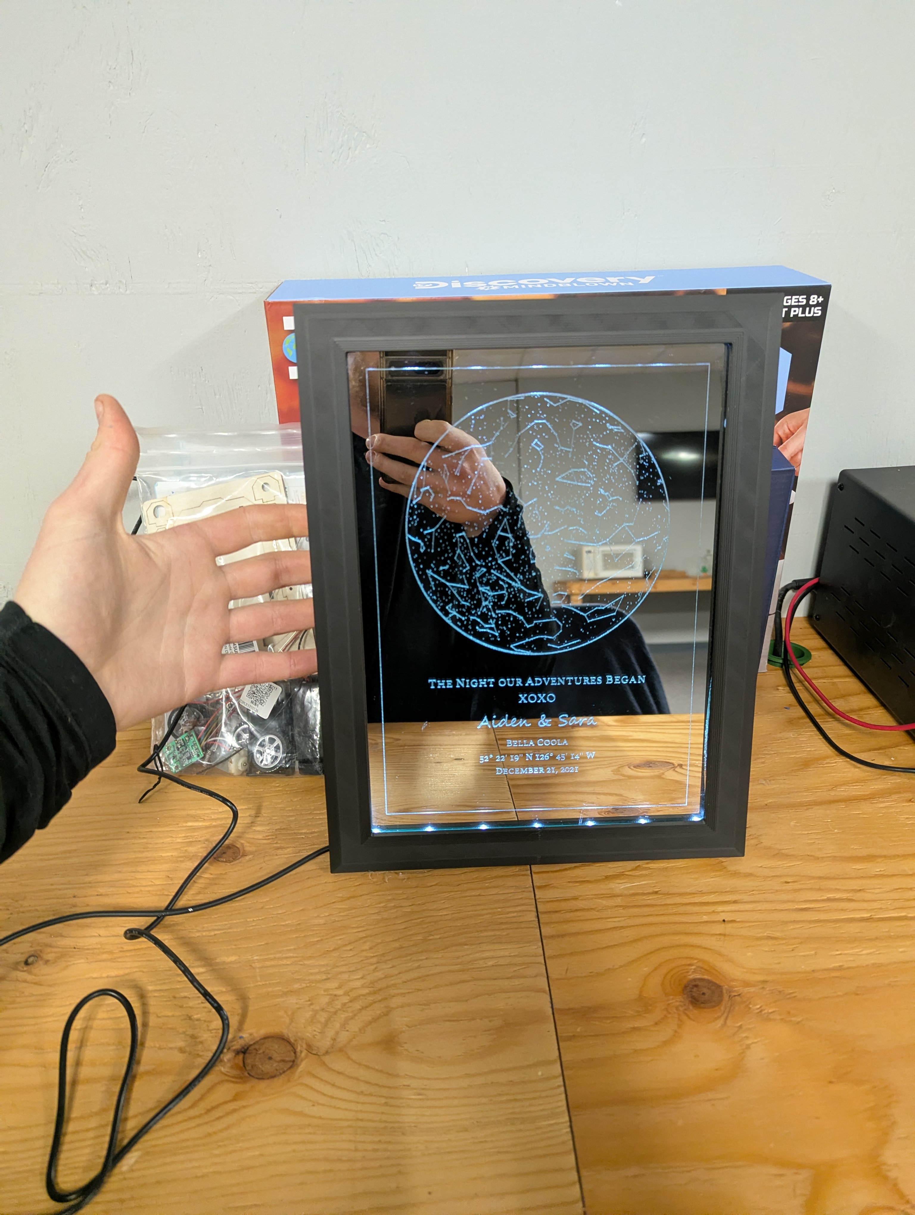 Glowing Mirror Frame