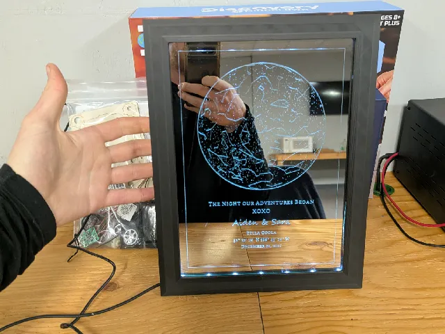 Glowing Mirror Frame