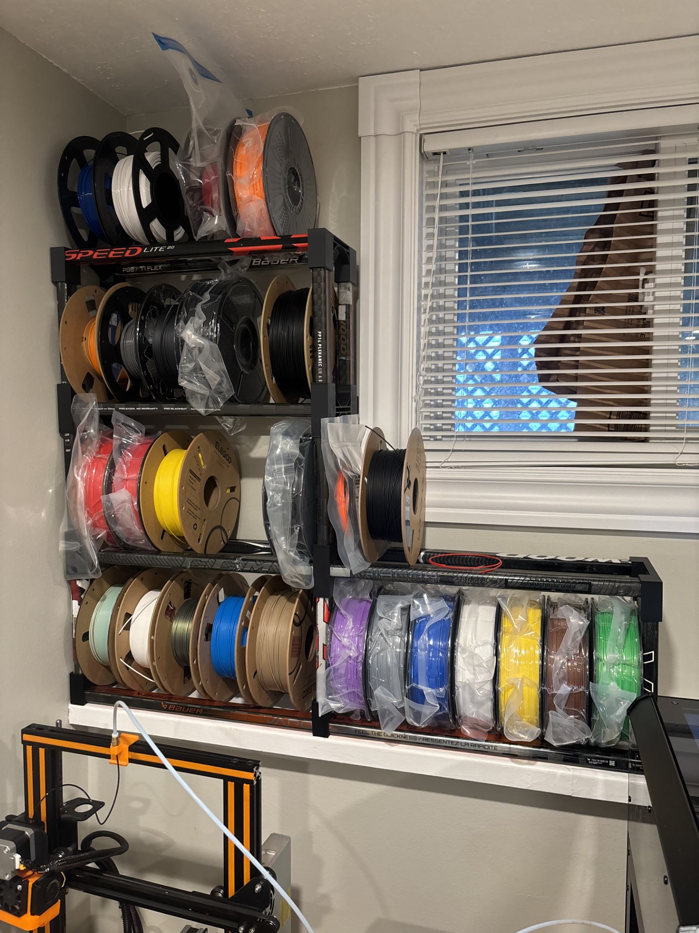 The Canadian Filament rack