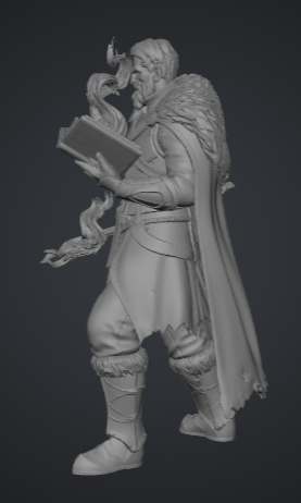 D&D Human Mage - Battlemage — miniatura 3