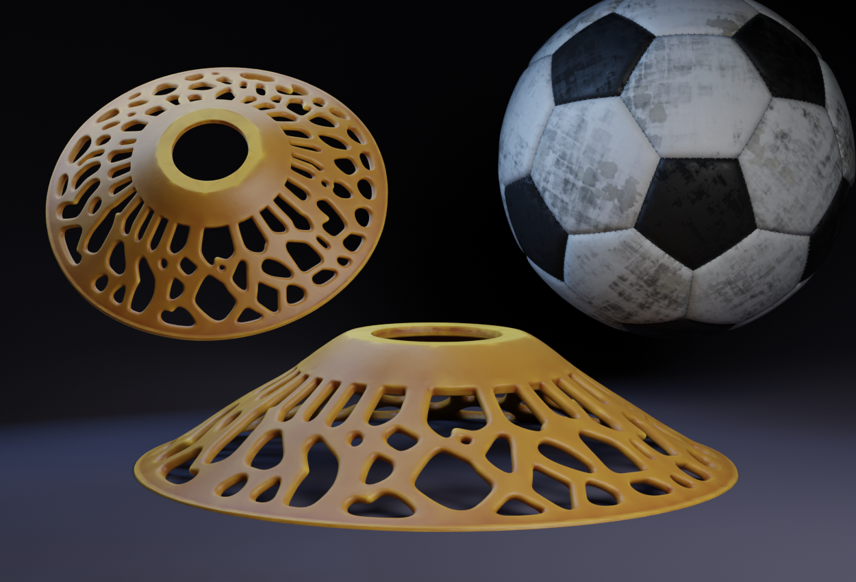 Low Profile Stackable Soccer Cone.