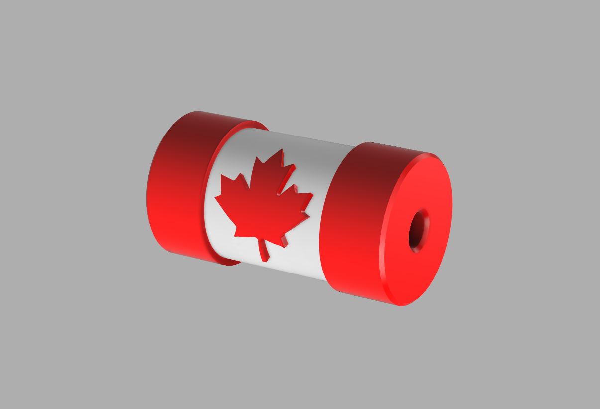 Canadian Flag Bead
