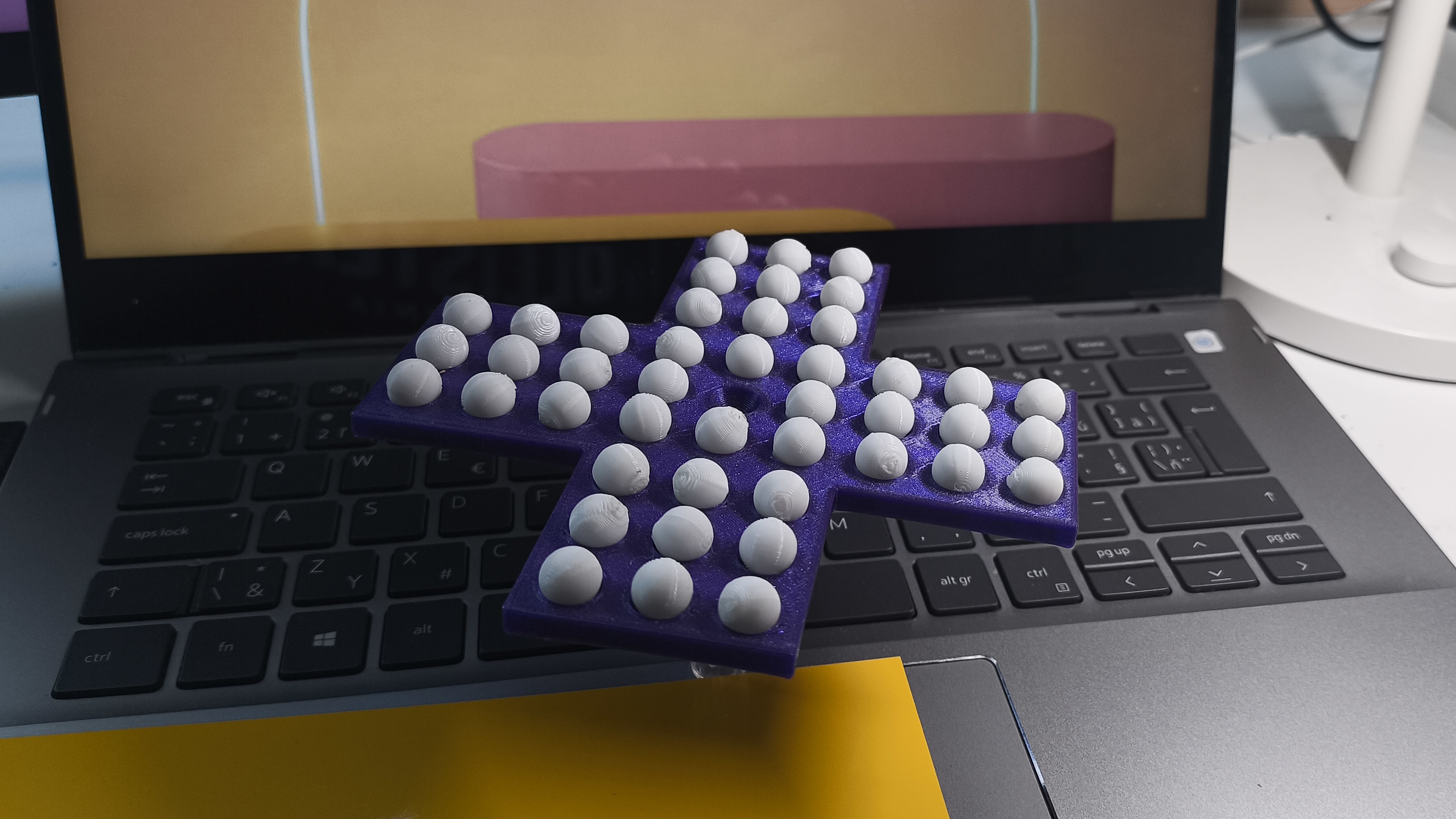 Peg Solitaire Puzzle Game | 3D Printable Brain Teaser with 44 Pegs