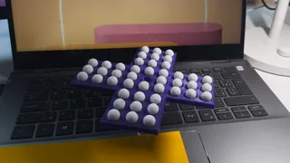 Peg Solitaire Puzzle Game | 3D Printable Brain Teaser with 44 Pegs