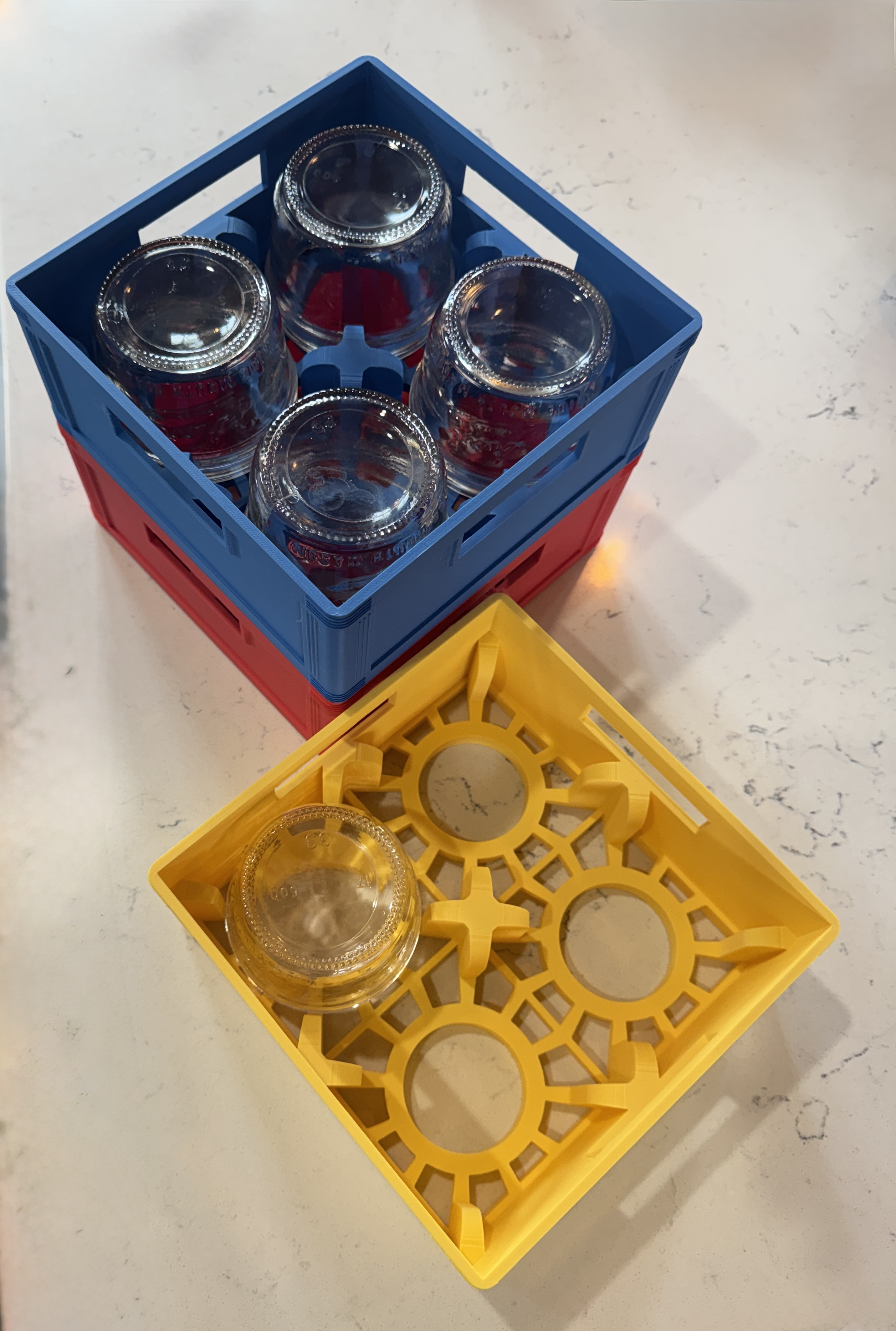 Half Pint Wide Mouth Jar Beer Crate