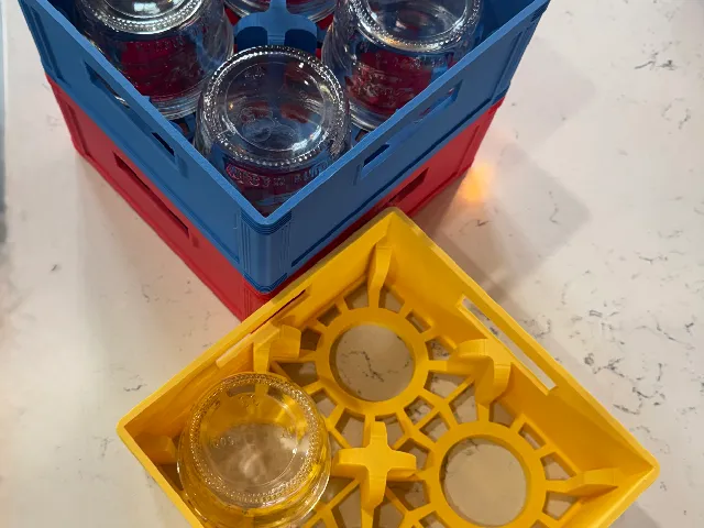 Half Pint Wide Mouth Jar Beer Crate