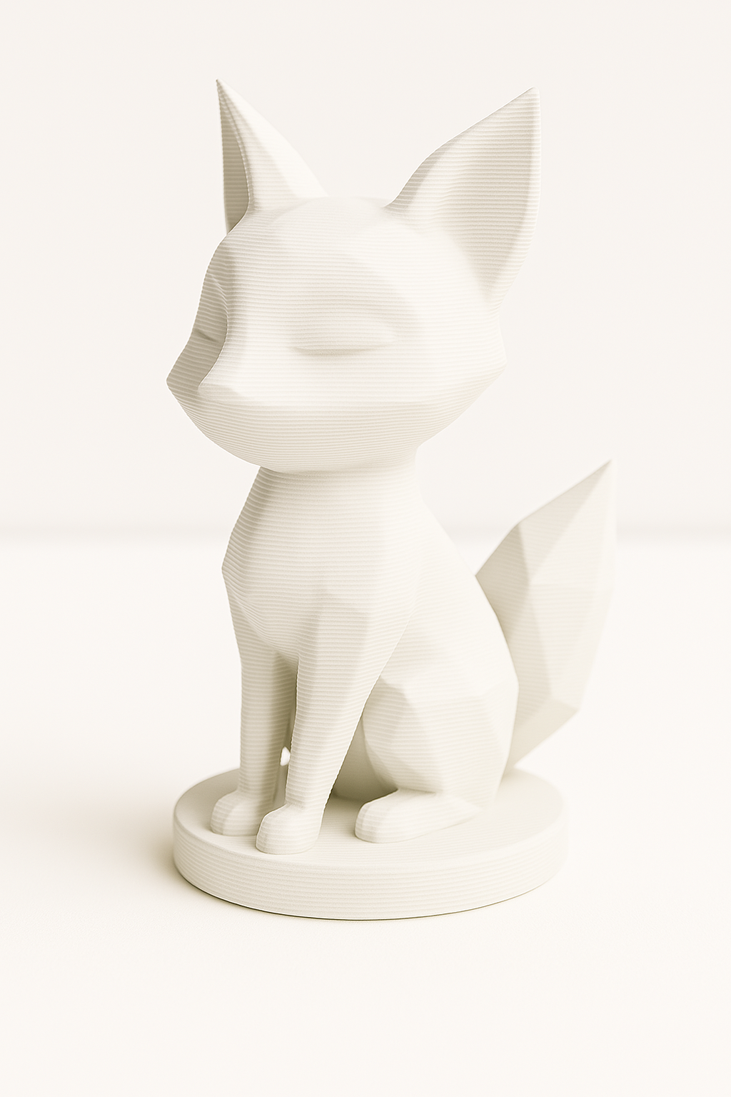 Mini Sitting Fox – Cute 3D