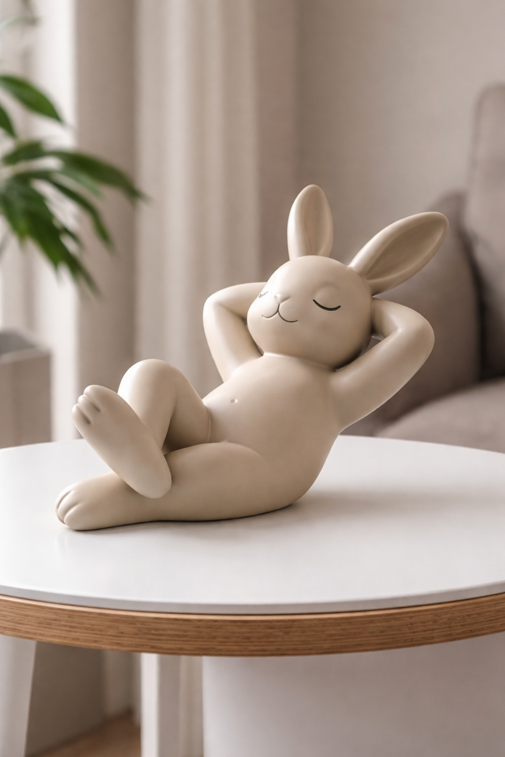 Relaxing easter bunny