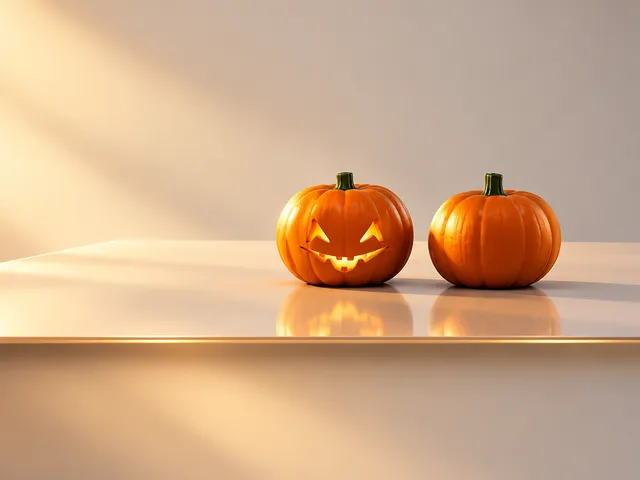 Jack o' lantern + pumpkin