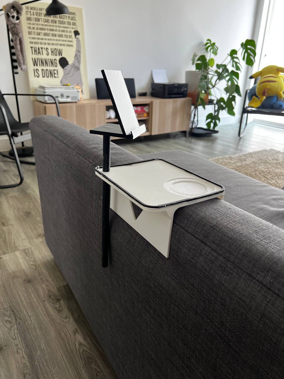 Couch hand rest table