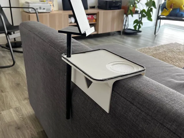 Couch hand rest table