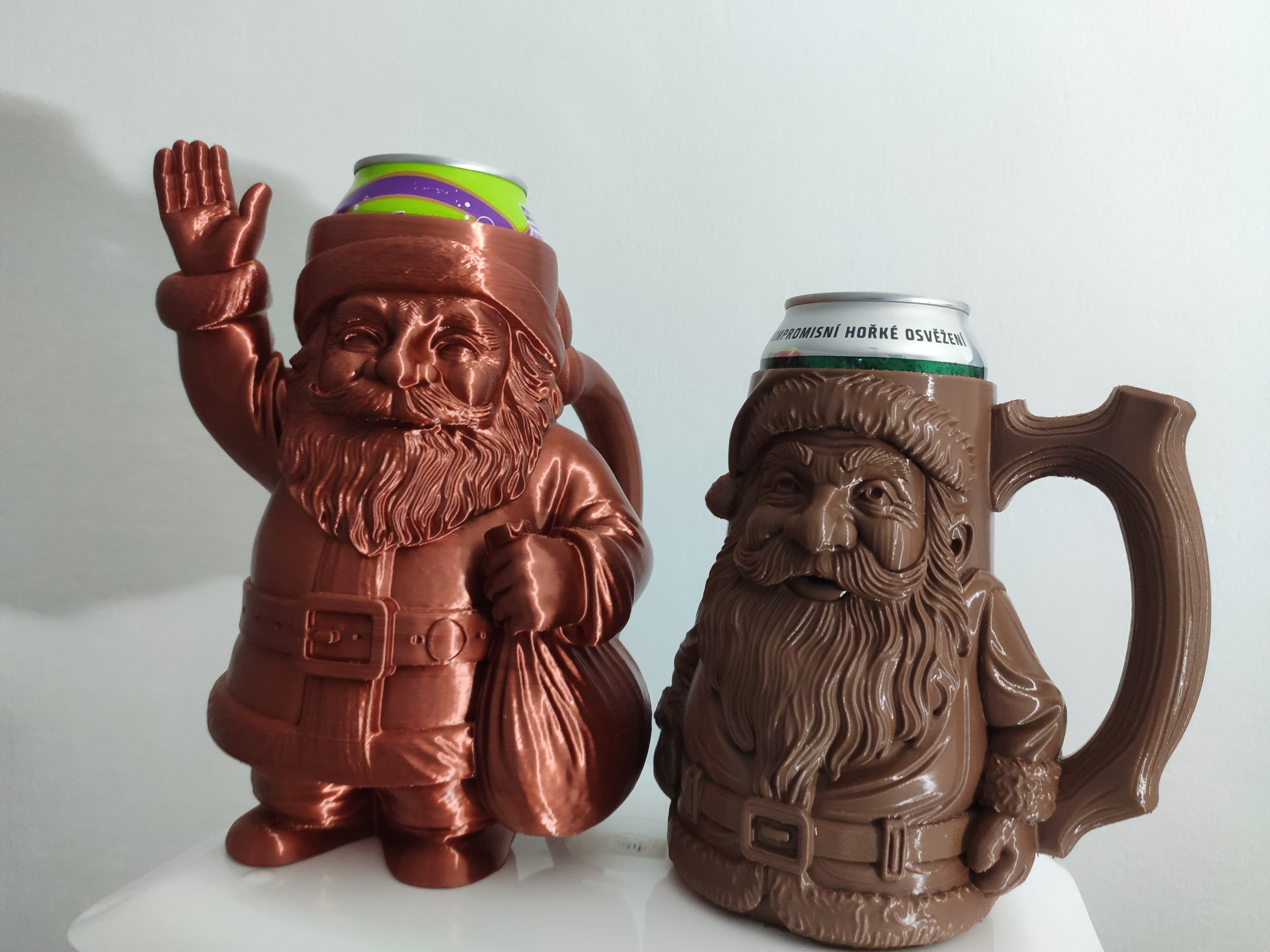 Santa Can Holder / Beer mug (two types)