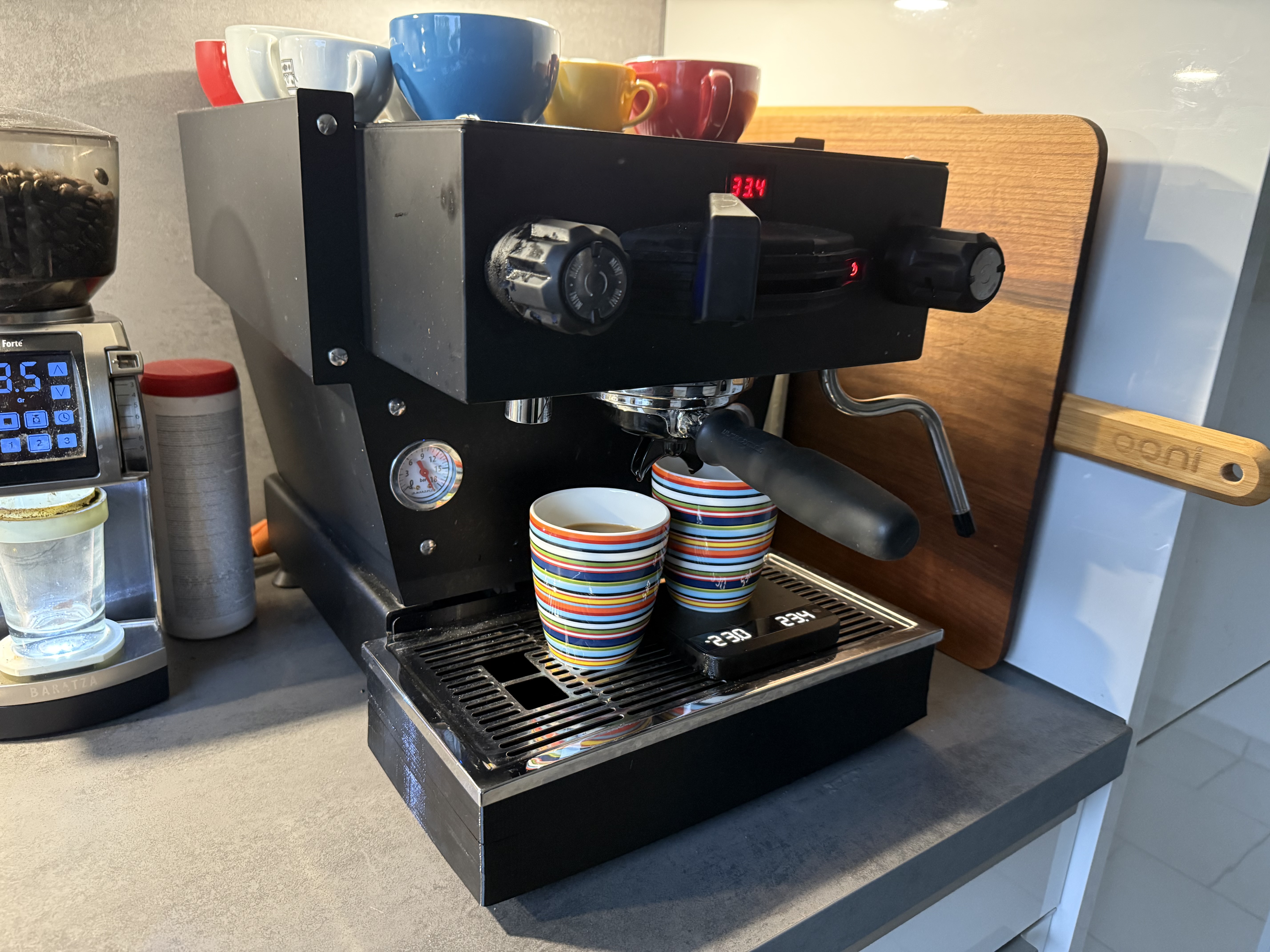 Taller LowRider Drip Tray for the Lamarzocco Linea Mini