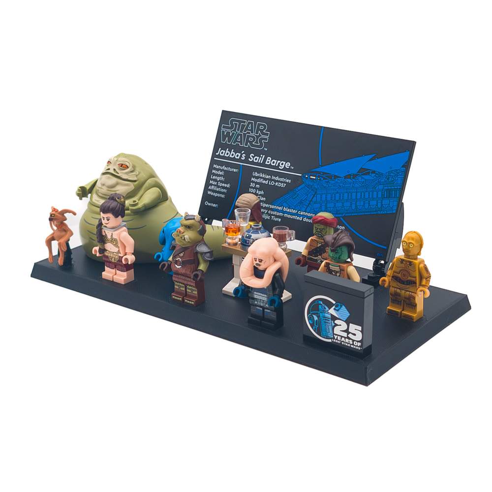 Display Stand for LEGO Star Wars 75397 Jabba's Sail Barge - Minifigs