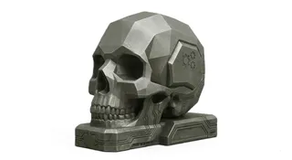 SCI FI Skull