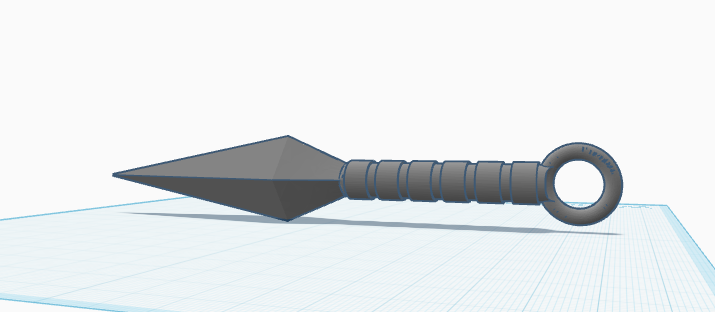 Kunai knife 3D model