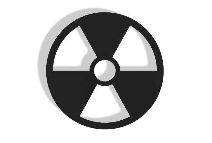 Radioactive Symbol Decor
