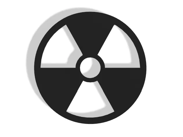Radioactive Symbol Decor