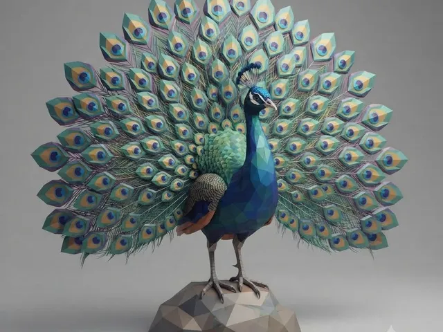 Low Poly Peacock